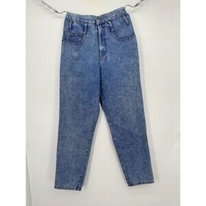 Vintage 70s  High Waist Tapered Leg Denim Jeans Blue USA size waist 27‎ BE’Bop